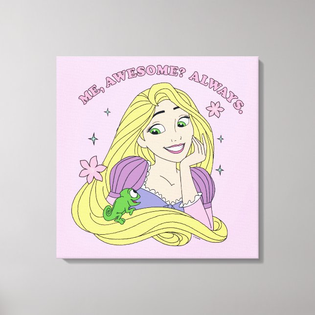 Rapunzel Always Awesome Canvas Print (Front)