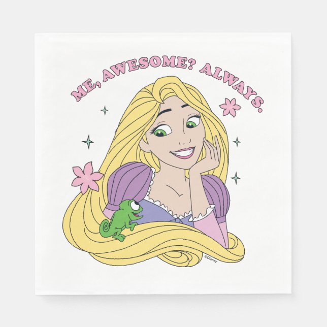 Rapunzel Always Awesome Napkin (Front)