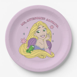 Rapunzel Always Awesome Paper Plate