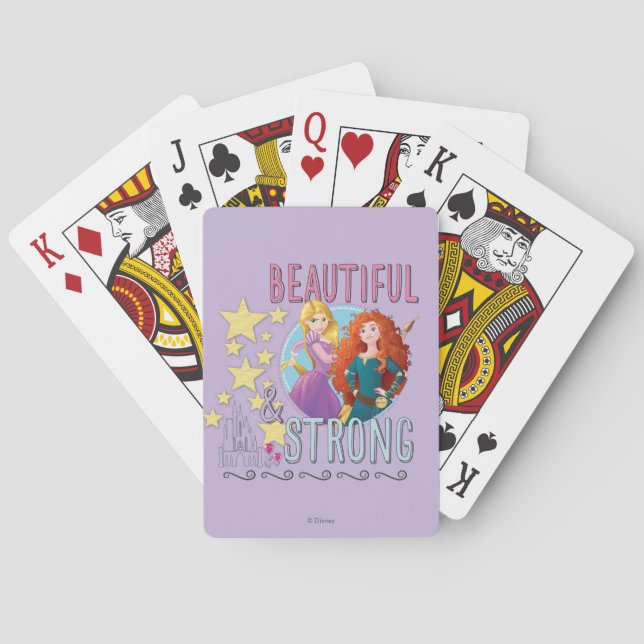 Rapunzel and Merida Playing Cards (Back)