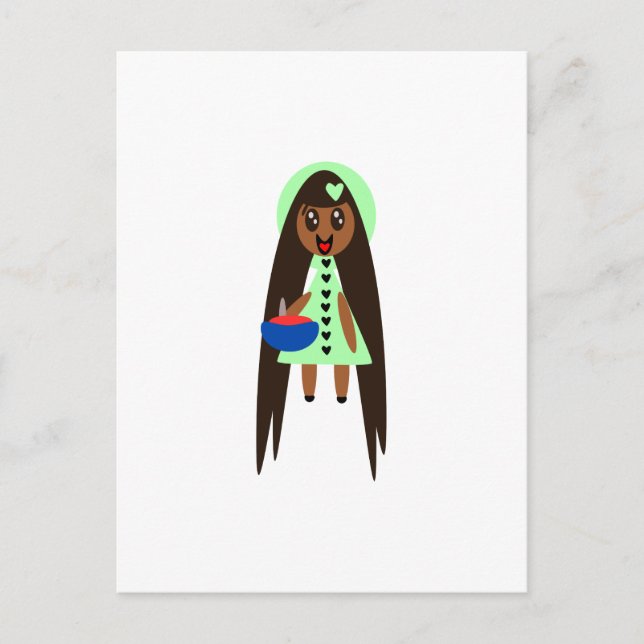 Rapunzel and the Magic Tomato Soup Postcard (Front)