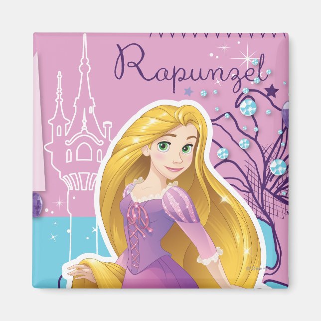 Rapunzel - Artistic Princess Magnet (Front)
