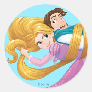 Rapunzel   Bad Hair Day Classic Round Sticker