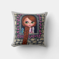 Rapunzel Big Eyes Girl Doll Cute Redhead Bluebird