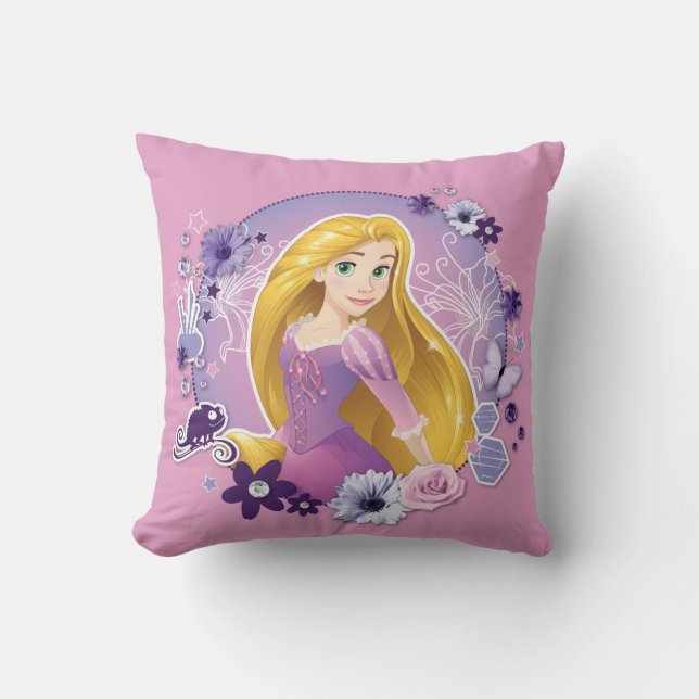 Rapunzel - I Light my Own Way Throw Pillow (Front)