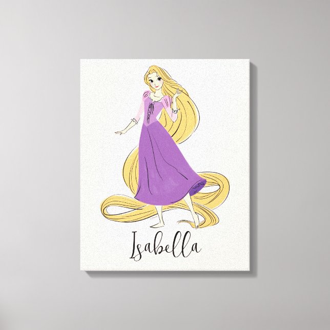 Rapunzel in Motion Canvas Print (Front)