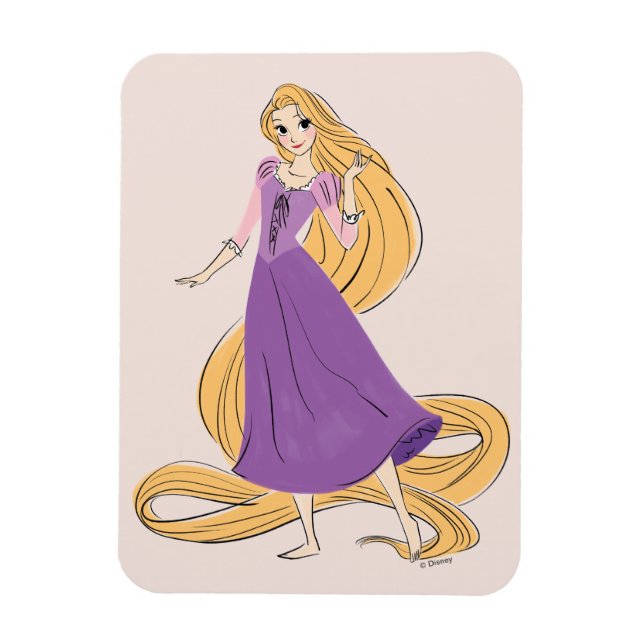 Rapunzel in Motion Magnet (Vertical)
