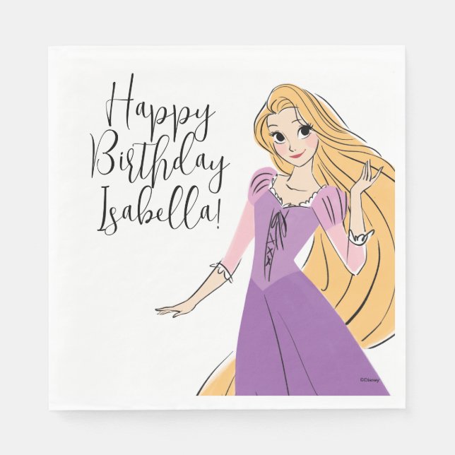 Rapunzel in Motion Napkin (Front)