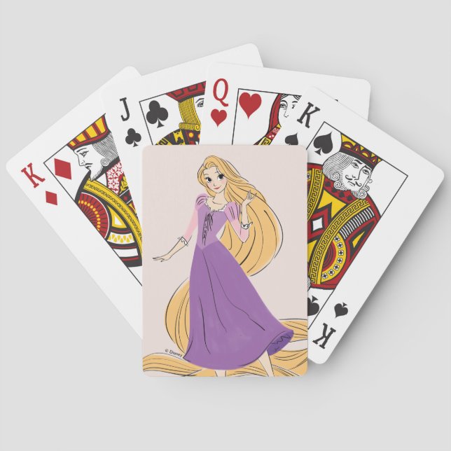 Rapunzel in Motion Playing Cards (Back)