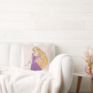 Rapunzel in Motion Throw Pillow