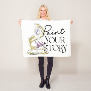 Rapunzel   Paint Your Story Fleece Blanket