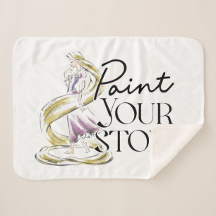 Rapunzel   Paint Your Story Sherpa Blanket