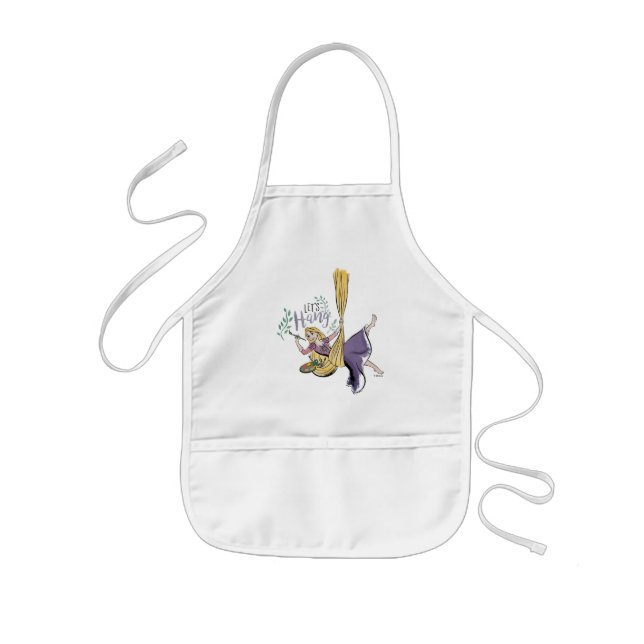 Rapunzel Painting "Let's Hang" Kids Apron (Front)