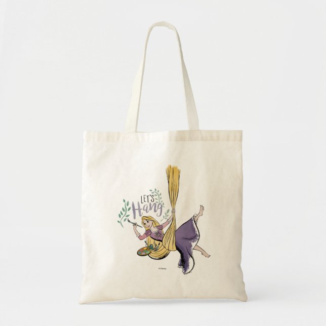 Rapunzel Painting "Let's Hang" Tote Bag (Front)