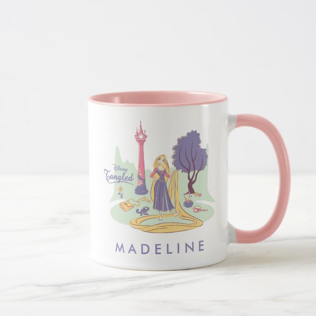 Rapunzel & Pascal in Pretty Pastels Mug (Right)