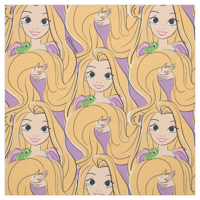 Rapunzel & Pascal Magic Moment Fabric (Swatch)