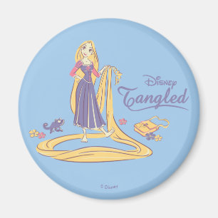 Rapunzel & Pascal Purple Pastels Magnet