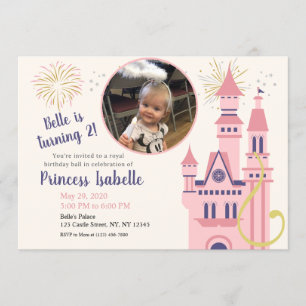 Rapunzel Photo Anniversaire Fête Invitation