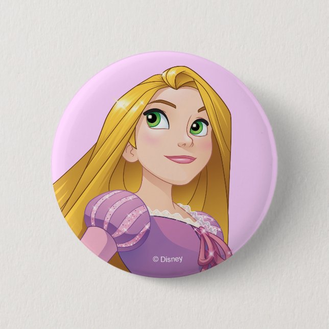 Rapunzel | Princess Power 2 Inch Round Button (Front)