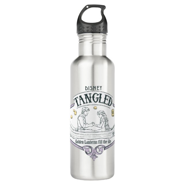 Rapunzel | Tangled Golden Lanterns Fill the Sky 710 Ml Water Bottle (Front)
