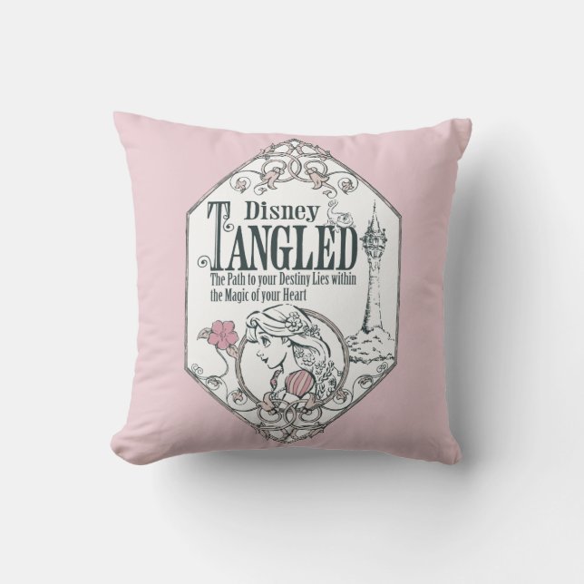 Rapunzel | Tangled - The Path to Your Destiny Throw Pillow (Front)