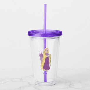 Rapunzel & Tower Graphic Acrylic Tumbler