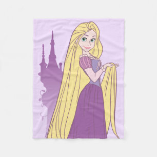 Rapunzel & Tower Graphic Fleece Blanket