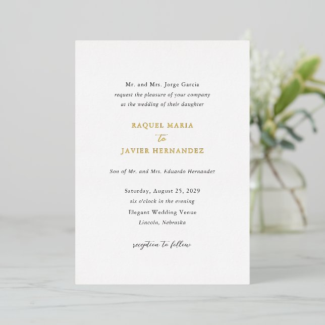 Raquel Classic Elegant Wedding (Standing Front)