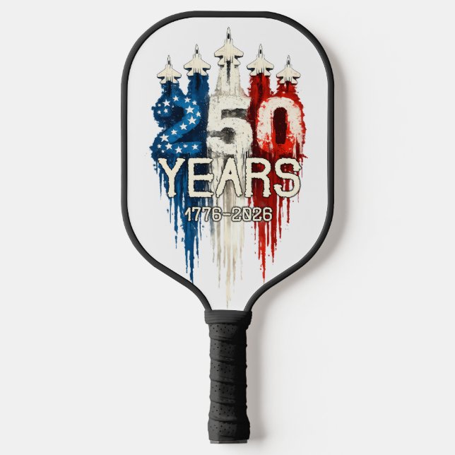 Raquette De Pickleball 250 Ans Drapeau Américain 250e Anniversaire  (Recto)