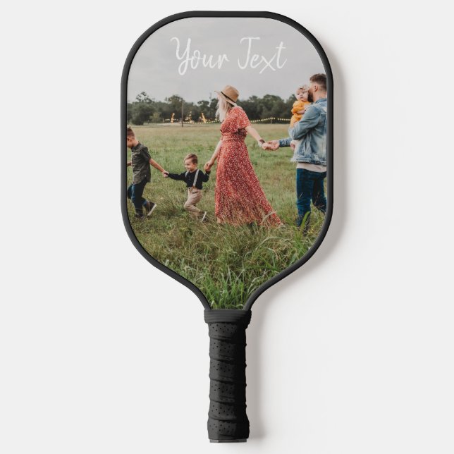 Raquette De Pickleball 2 Modèle photo et texte personnalisé (Recto)