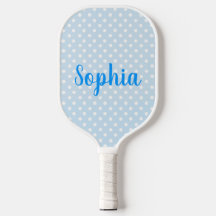 À Mon Ère Pickleball Nom Personnalisé Design Bleu
