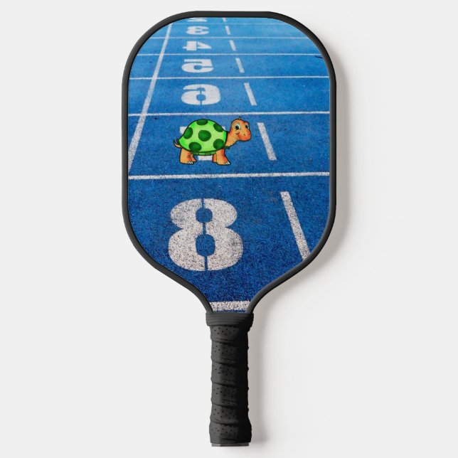 Raquette De Pickleball A turtle in a marathon race (Recto)