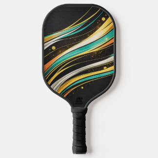 Raquette de Pickleball Abstraite de Luxe | Moderne