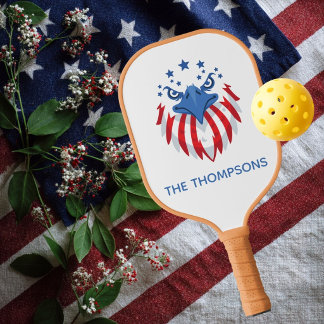 Raquette De Pickleball Aigle chauve patriotique Amérique 250e 4 juillet