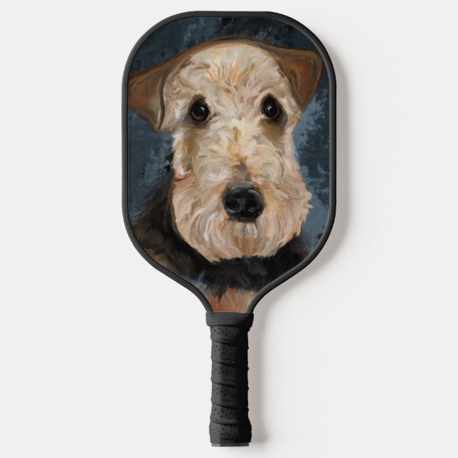 RAQUETTE DE PICKLEBALL AIREDALE TERRIER (Recto)