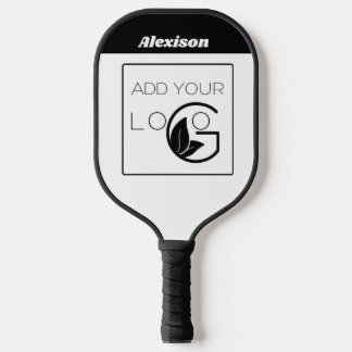 Raquette De Pickleball Ajouter votre nom de société de texte Logo