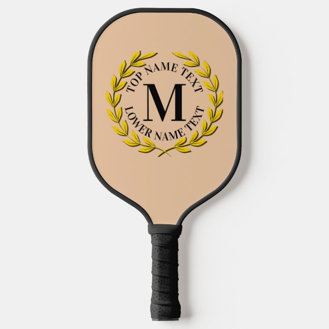 Raquette De Pickleball Ajoutez votre couronne initiale, votre nom ou votr (Recto)