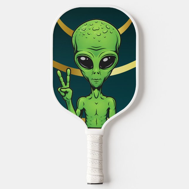 Raquette de Pickleball Alien ("The alien's got your back on every serve")