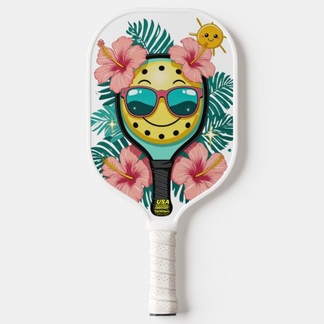 Raquette De Pickleball Amusement De Pickleball Tropical - Cute Kawaii Pad (Recto)