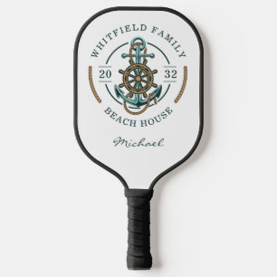 Raquette De Pickleball Ancre Nautical Family Matching Beach House