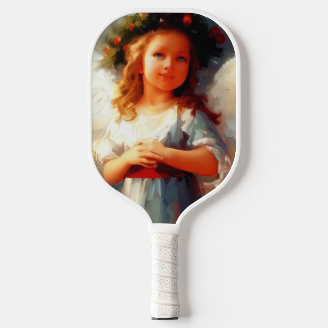 Raquette De Pickleball Ange de Noël (1) (Recto)