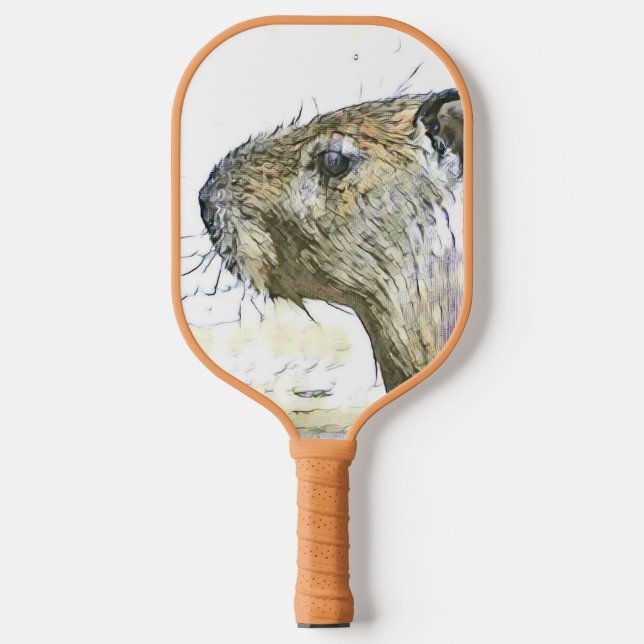 Raquette De Pickleball animaux fascinants - Capybara (Recto)