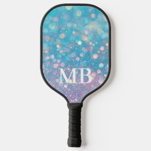 Raquette De Pickleball Aqua Pink Pastel Parties scintillant étincelante M