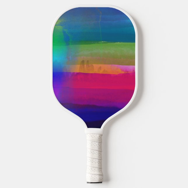 Raquette De Pickleball Aquarelle Abstraite multicolore (Recto)