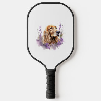 Raquette De Pickleball Aquarelle avec fleurs - Anglais Cocker Spaniel