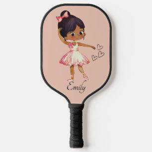 Raquette De Pickleball Aquarelle Ballerina Dancer Thème