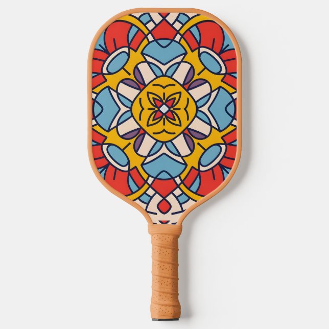 Raquette De Pickleball arc de mosaïque (Recto)