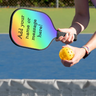 Raquette De Pickleball Arc-en-ciel personnalisé