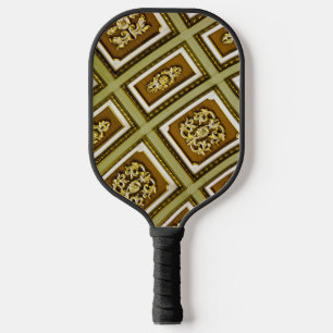 Raquette De Pickleball Architecture Brown et verte