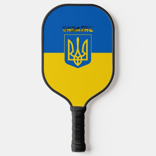 Raquette De Pickleball Armoiries de l'Ukraine (Recto)